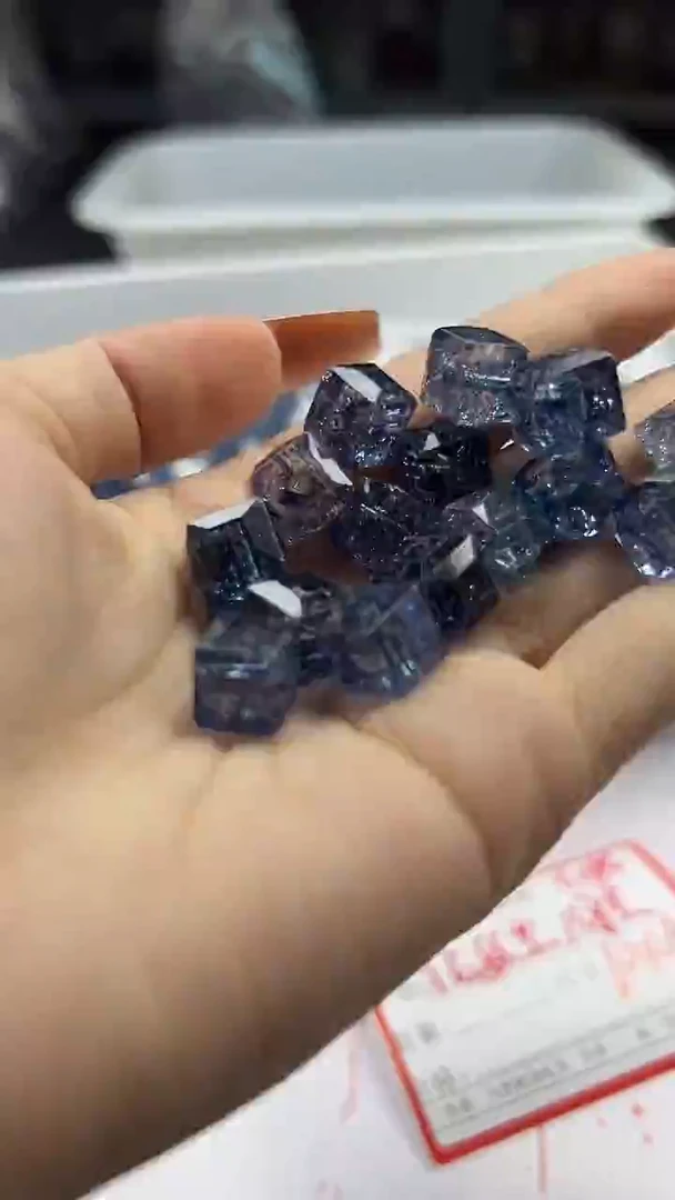 颈饰未镶嵌水晶w3329伦敦蓝阿赛方糖10mm*10颗