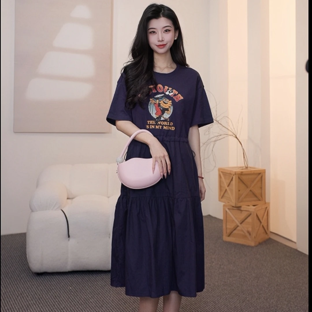 【连衣裙合集】初语简约百搭显瘦春夏款时尚休闲收腰法式小众连衣裙