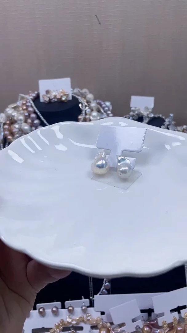 未镶嵌耳饰淡水珍珠【纯恬饰品】