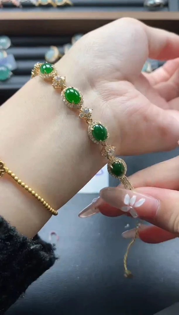 【闪购商品】翡翠戒指银S925镶嵌51151-5