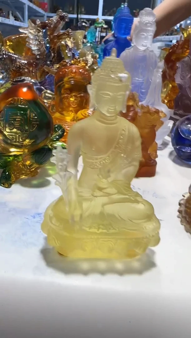 手工艺品琉璃532微瑕纯手工古法琉璃假一罚十