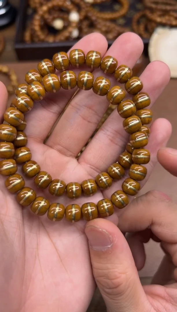 紫金鼠手串实心黄皮一线天卡9 穷哥们儿首选 有眼线