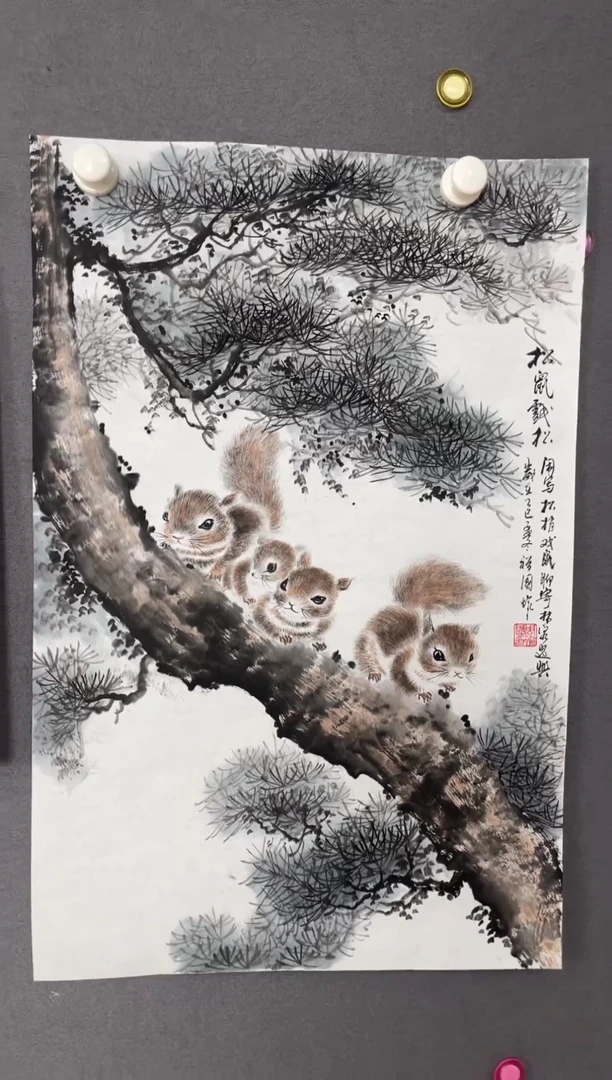 国画国画山水花鸟作品