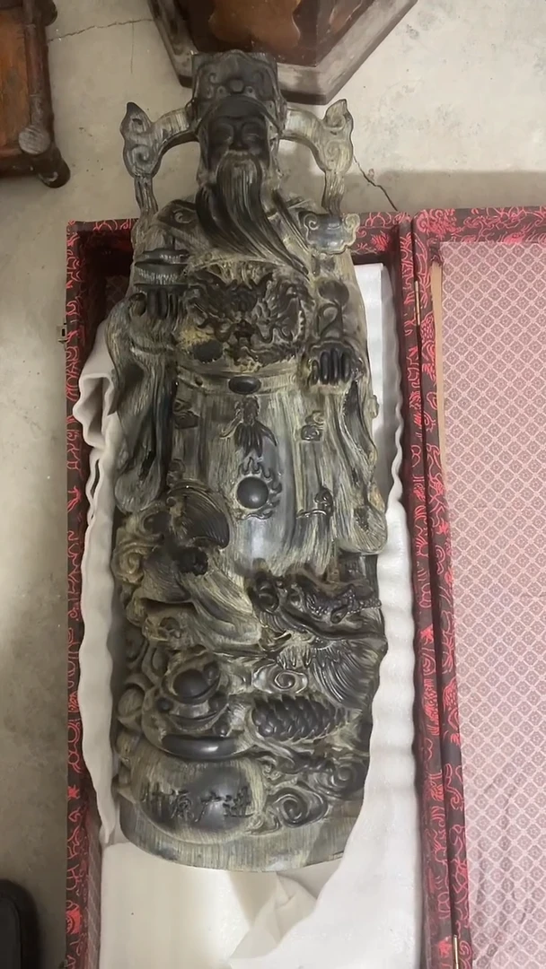 【闪购商品】木木雕木摆件祝新年快乐，