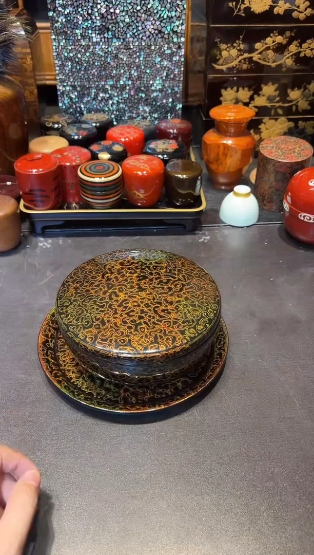 菠萝漆套组 大漆漆器大漆漆器大漆漆器