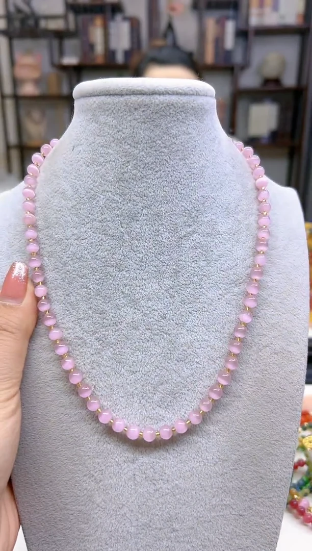 【闪购商品】碧玺猫眼项链未镶嵌X229