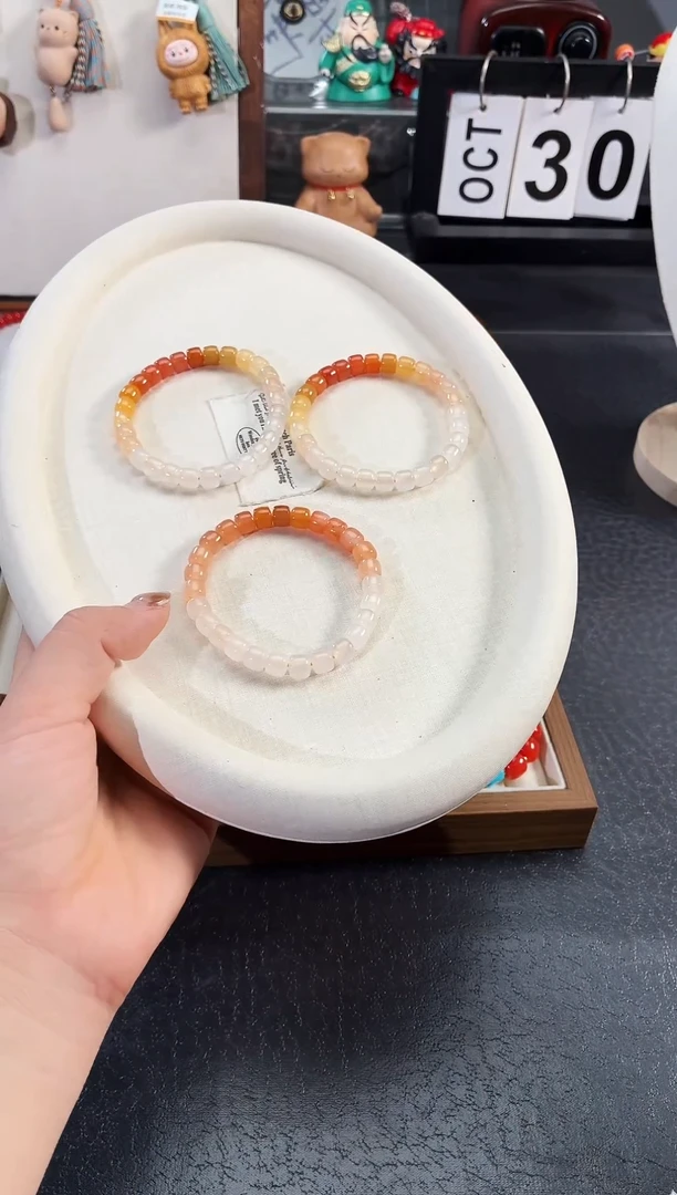 未镶嵌手链石英质玉原切