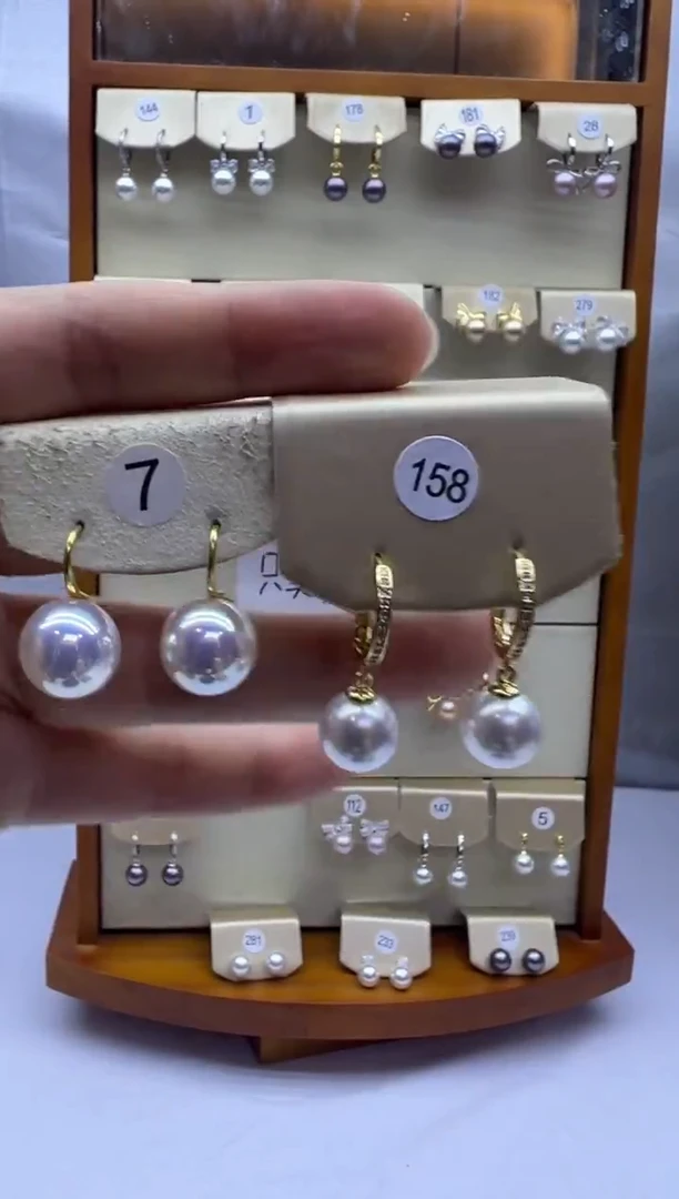 未镶嵌耳饰淡水珍珠7+158