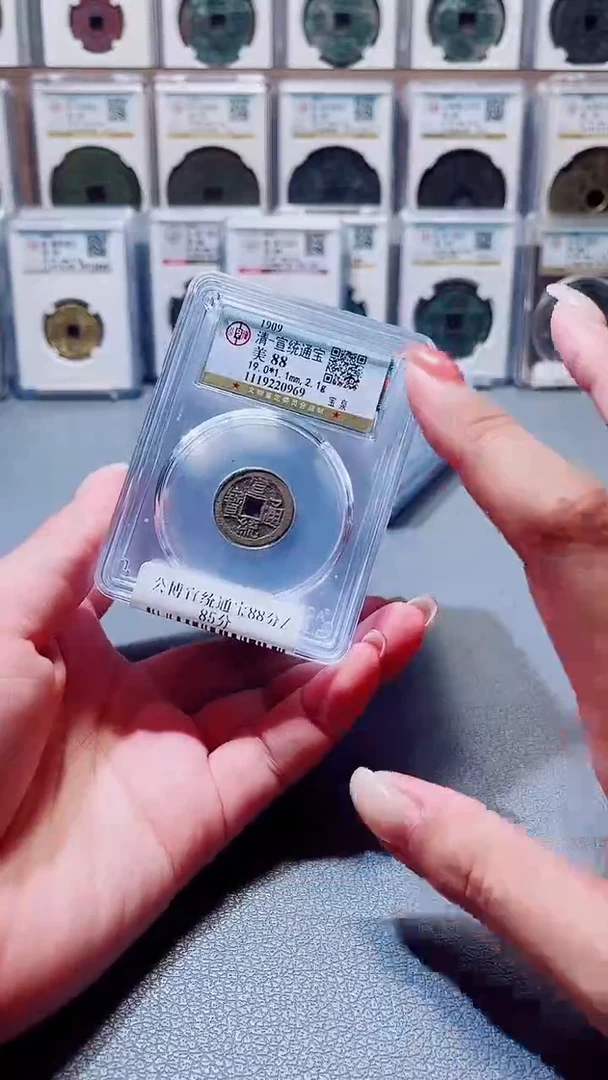 铜A212公博宣统通宝盒子币88分(柏杨)