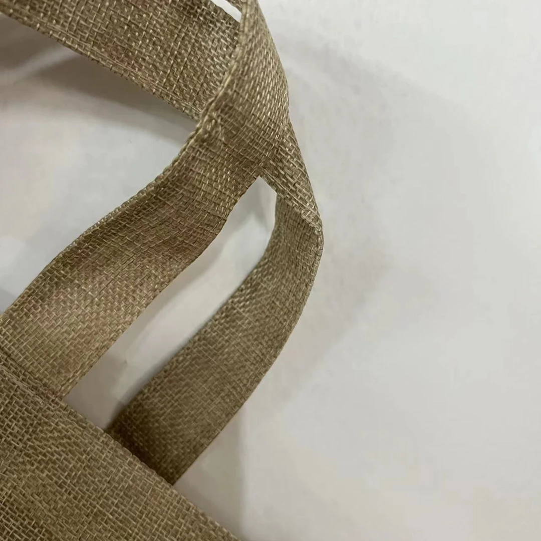 修修~棕色麻布手拎袋 户外多功能单肩包包