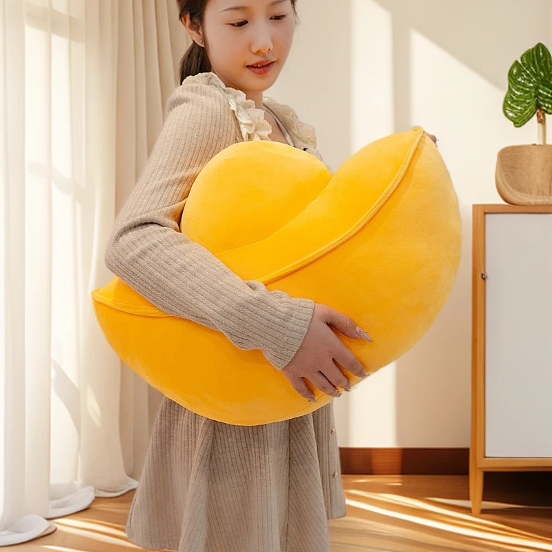 吉祥金元宝毛绒抱枕礼物卧室宿舍学生可爱摆件超软抱枕民宿摆件