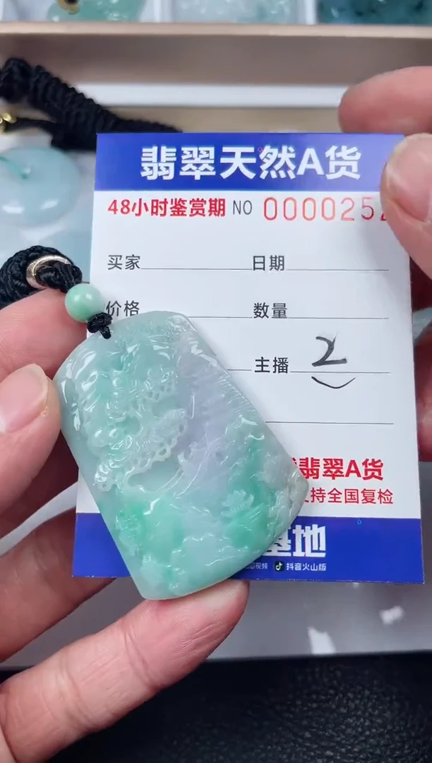 【闪购商品】翡翠颈饰未镶嵌山水