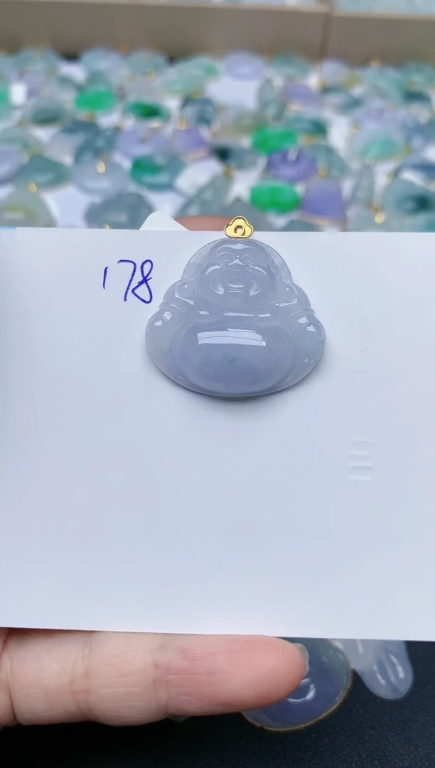 【闪购商品】翡翠颈饰18K金镶嵌天然翡翠A货