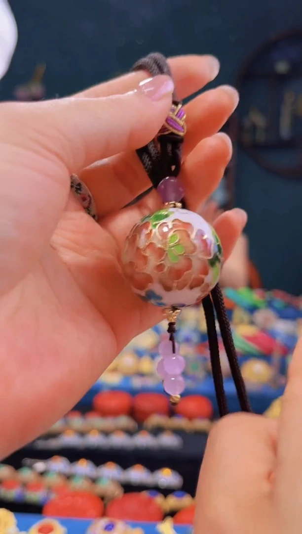 非遗绝技 景泰蓝3.0吊坠 白