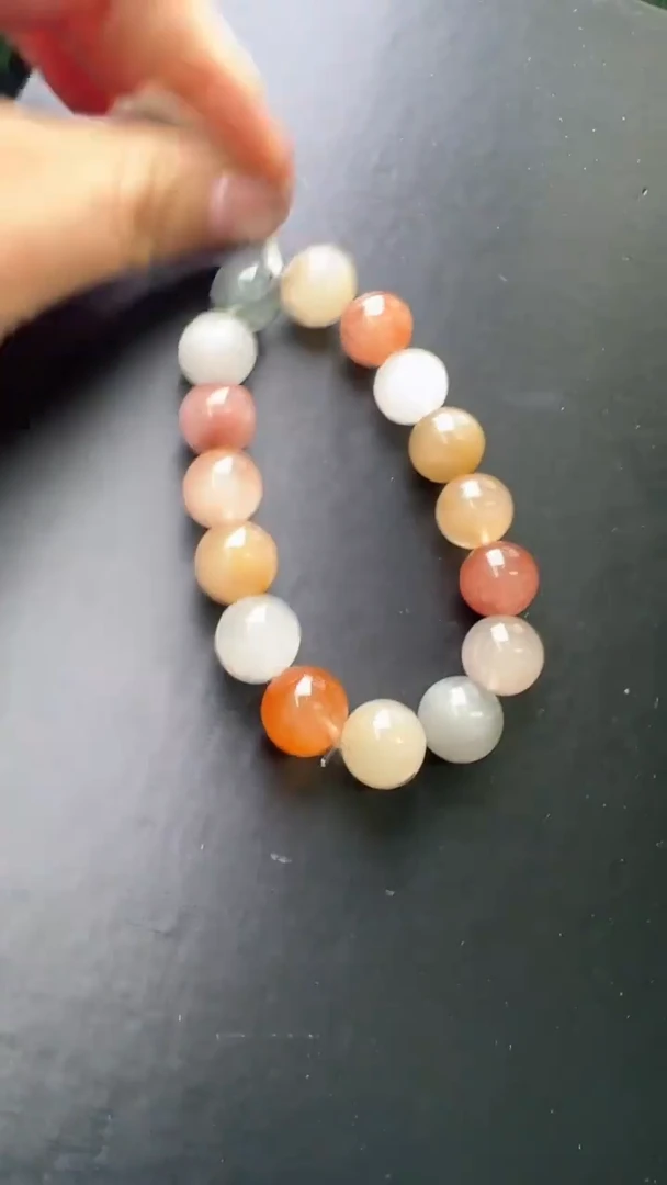 【闪购商品】水晶手串未镶嵌彩兔毛手串12m+ M30503