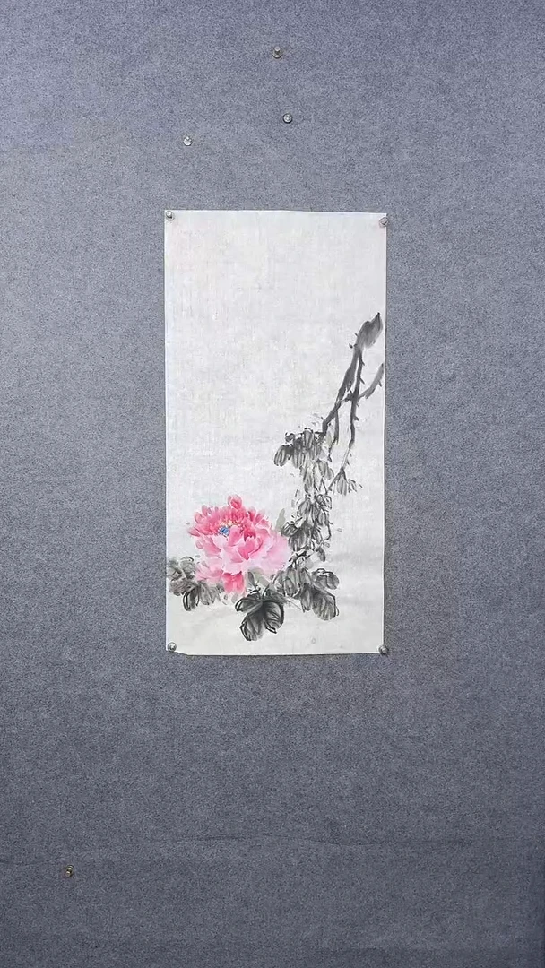 国画100*50吴铁成作品