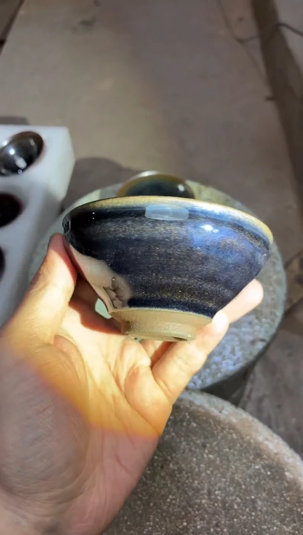茶盏真柴烧建盏换点柴火
