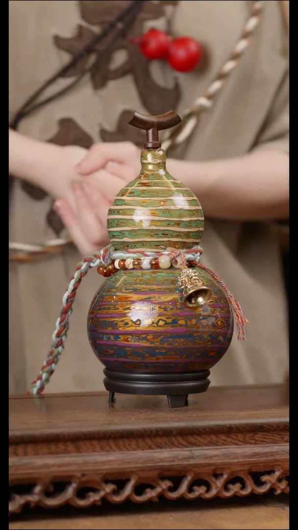 403号精品天然大漆酒葫芦一物一拍~