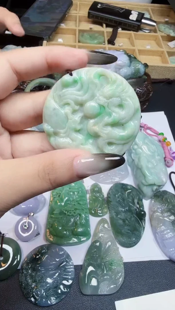 未镶嵌挂件翡翠天然缅甸A货翡翠