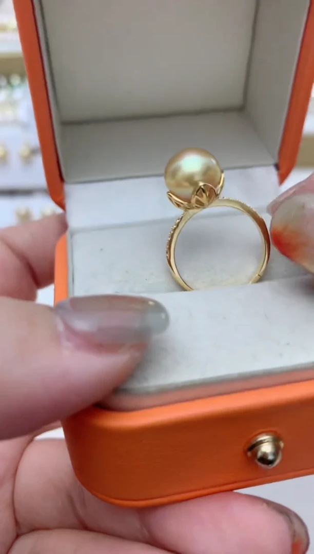 【闪购商品】海水珍珠戒指银S925镶嵌e31