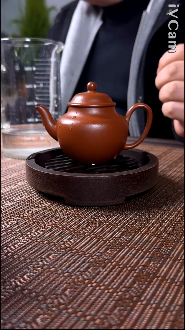 全手工宫灯壶       原矿朱泥        120cc