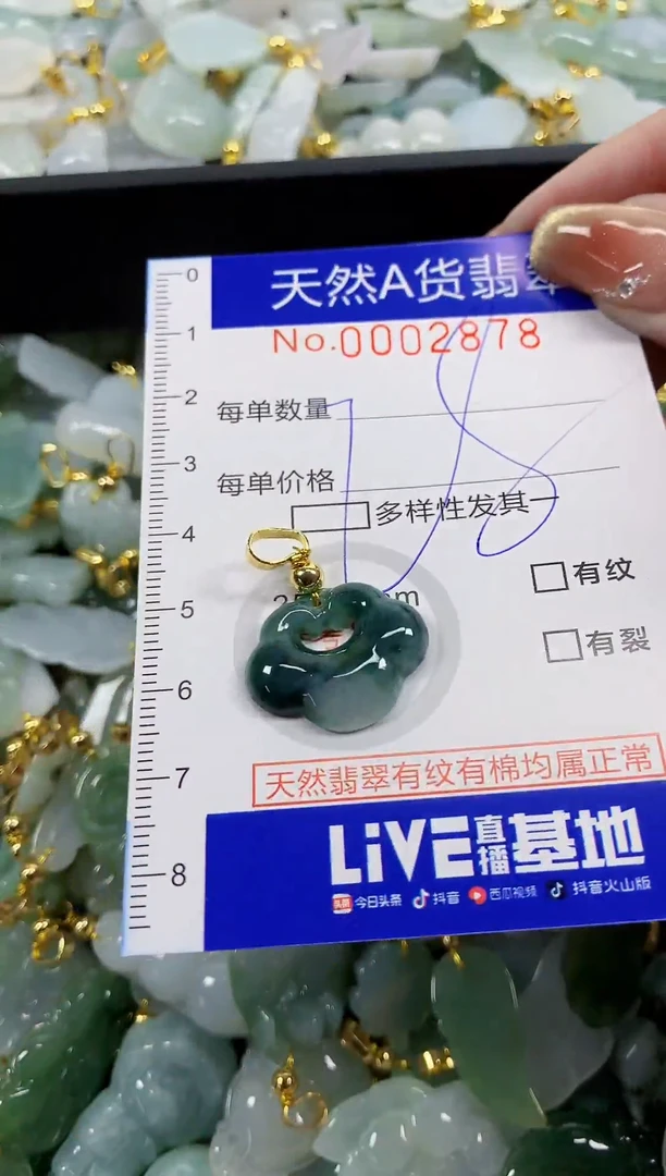 颈饰未镶嵌翡翠天然A货翡翠