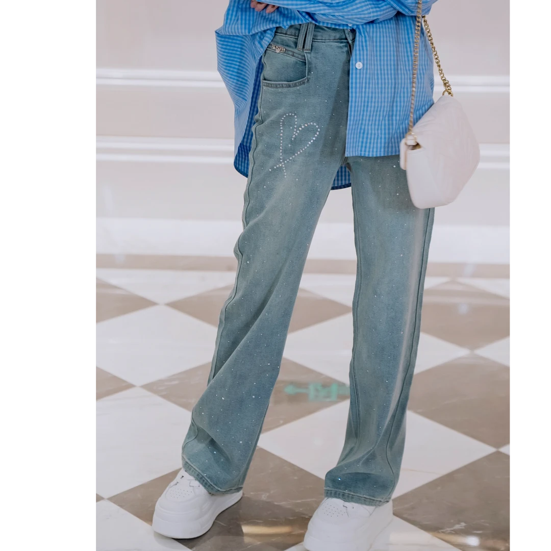 【千屿Sheila】爱心水钻重工牛仔裤251-KZ/0217-2018