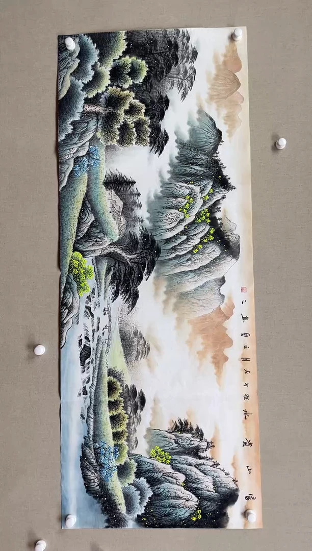 国画180*68 吴立勇吴立勇吴立勇吴立勇
