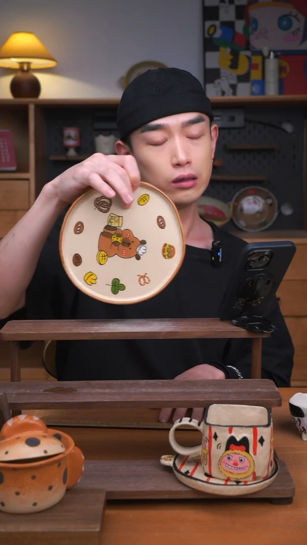 杯子景德镇可爱设计师款陶瓷