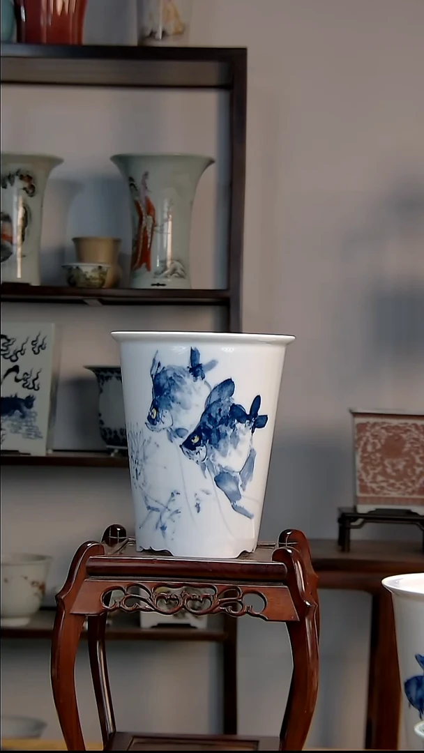 景德镇陶瓷手工花盆