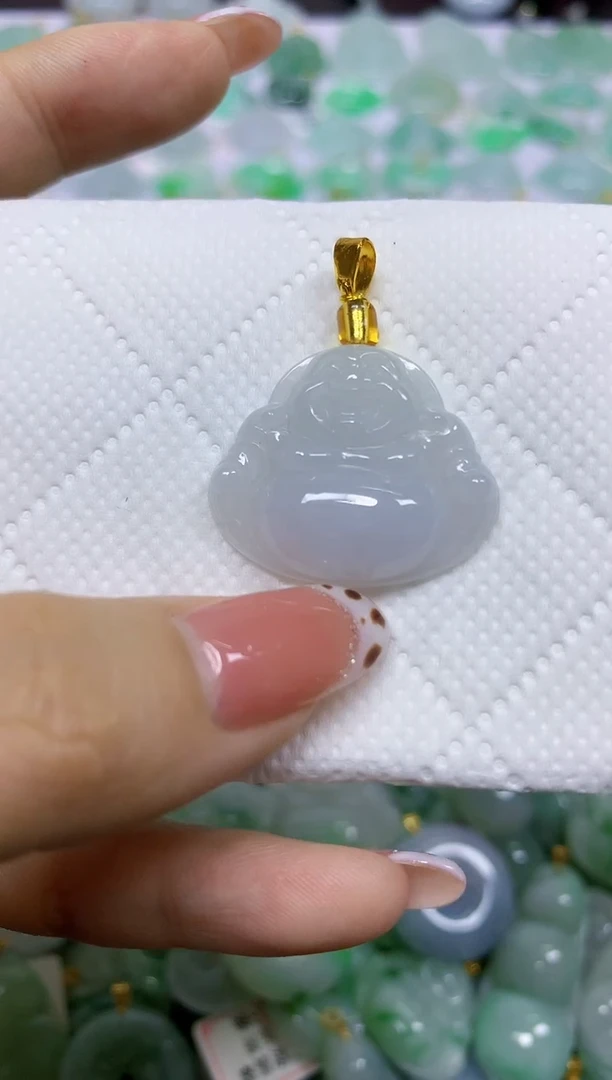 颈饰未镶嵌翡翠天然翡翠A货