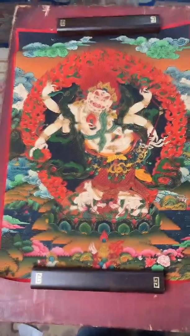 卷轴画龙妹的唐卡tk16