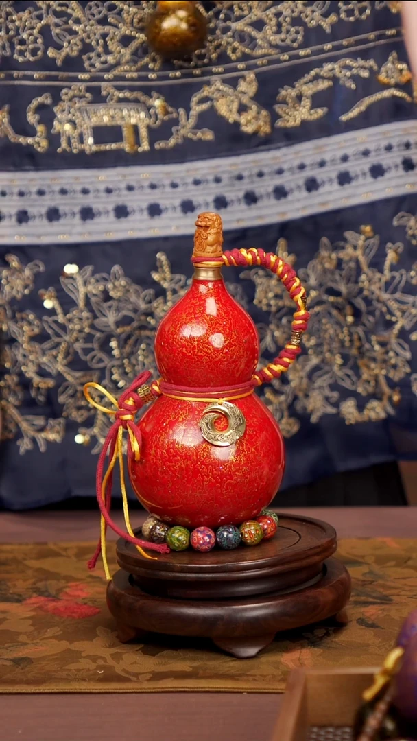 56易林高端工艺大漆酒葫芦--368