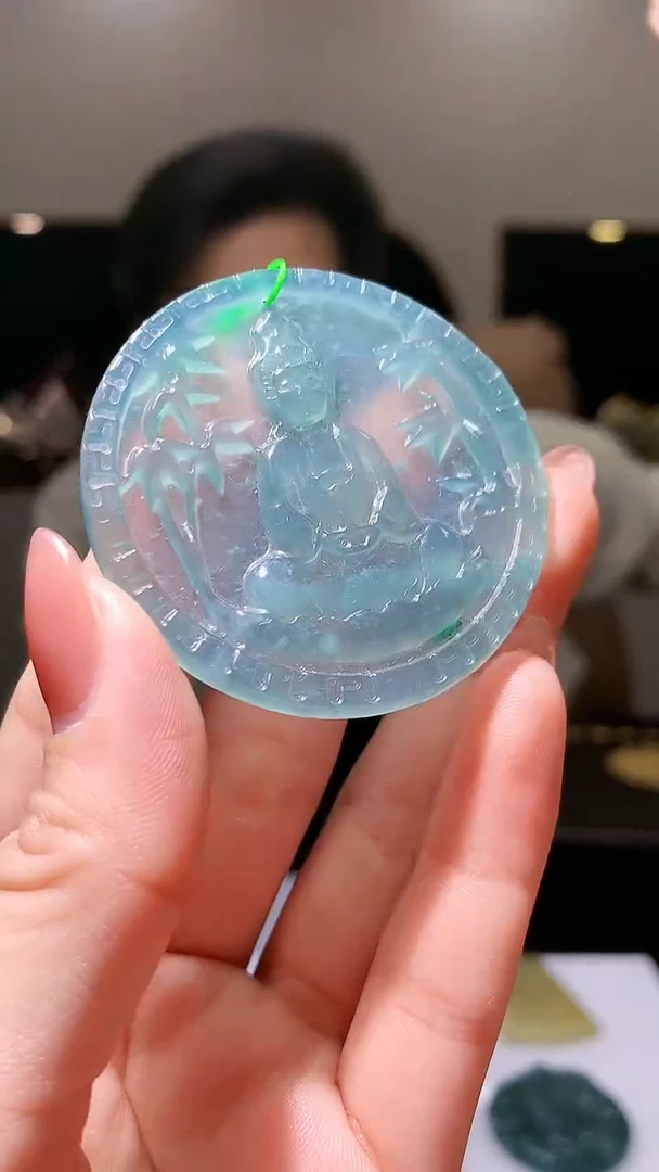 【闪购商品】定制翡翠未镶嵌1002hm-毛货挂件5