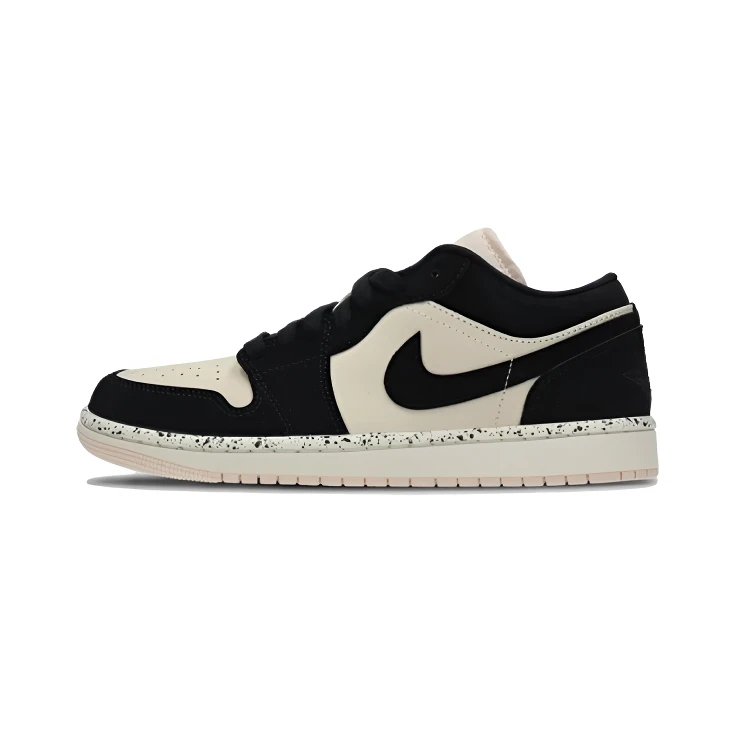 NIKE/耐克女子新款 AJ1 复古黑粉潮流低帮运动休闲板鞋DC0774003