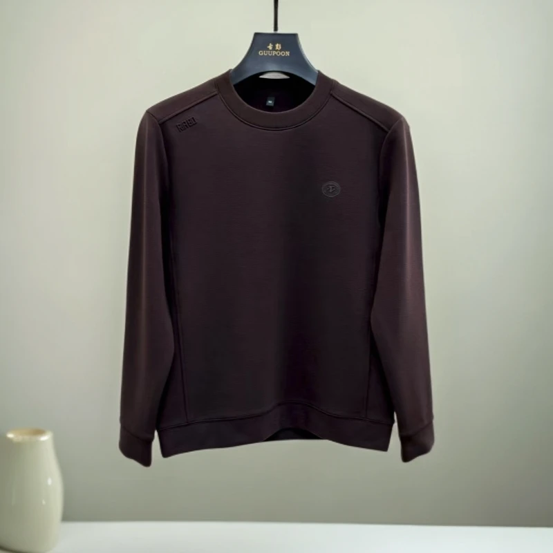 【磨毛卫衣3311】男士轻奢欧货都市休闲长袖T恤打底磨毛卫衣