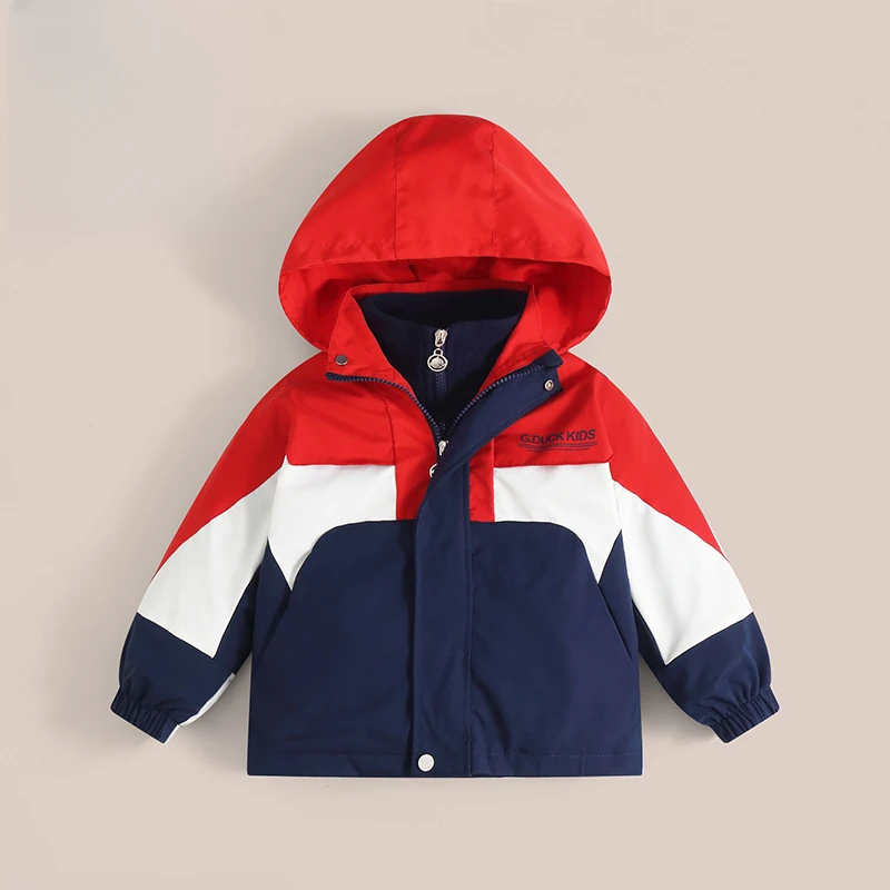 薄款冲锋衣三合一防风外套春秋装新款春秋款童装女童洋气潮休闲