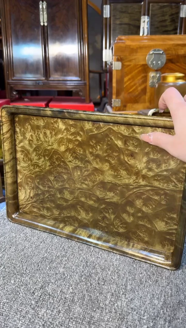 【闪购商品】乌木类成套家具阴沉乌木托盘Y160