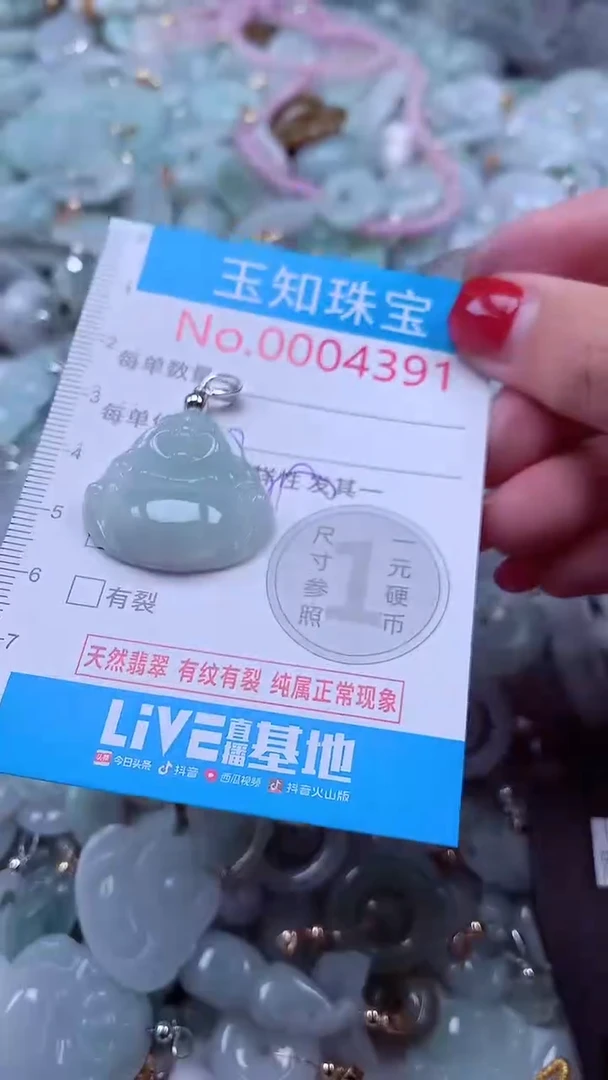 吊坠(不含链)未镶嵌翡翠4391