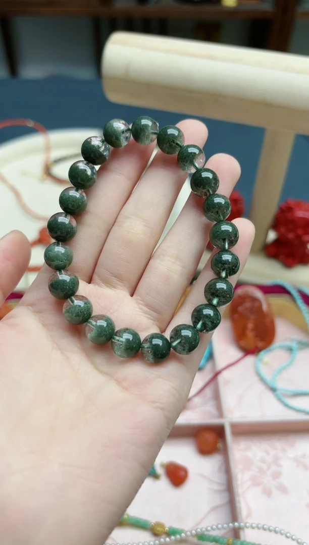 【闪购商品】水晶手串未镶嵌绿幽灵水晶9+mm手串*1 JH