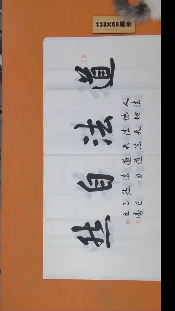 书法辛文涛老师书法 纯手写 138*69