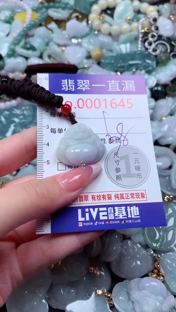 翡翠未镶嵌吊坠(不含链)1645