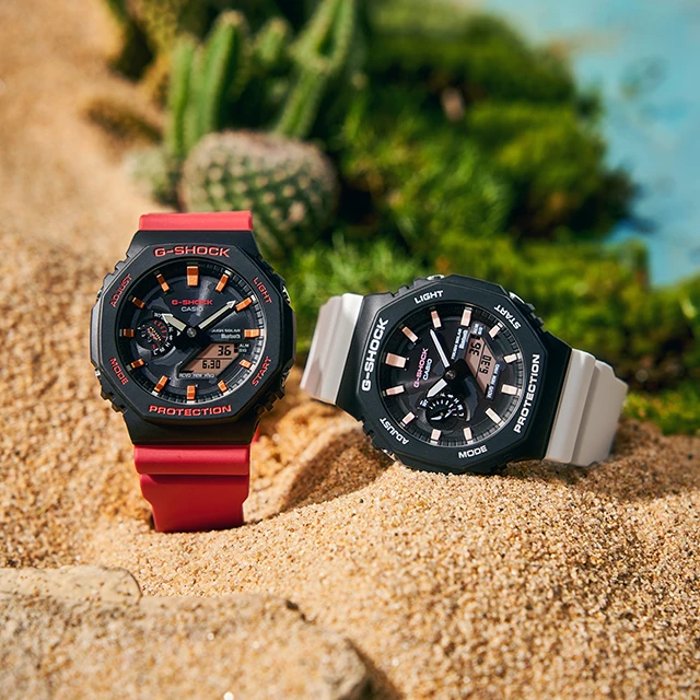 卡西欧手表【达尔文主题】官方旗舰店防水防震时尚手表GA-B2100CD