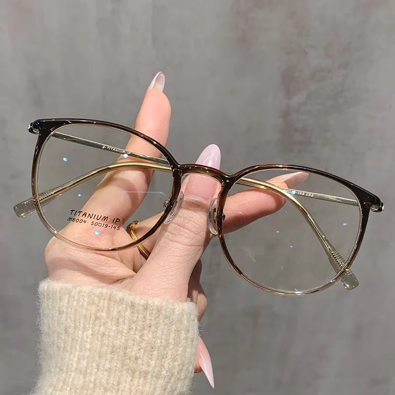 【15号】8004大框ins风素颜韩版超轻女镜架可配度数凯米防蓝光镜架