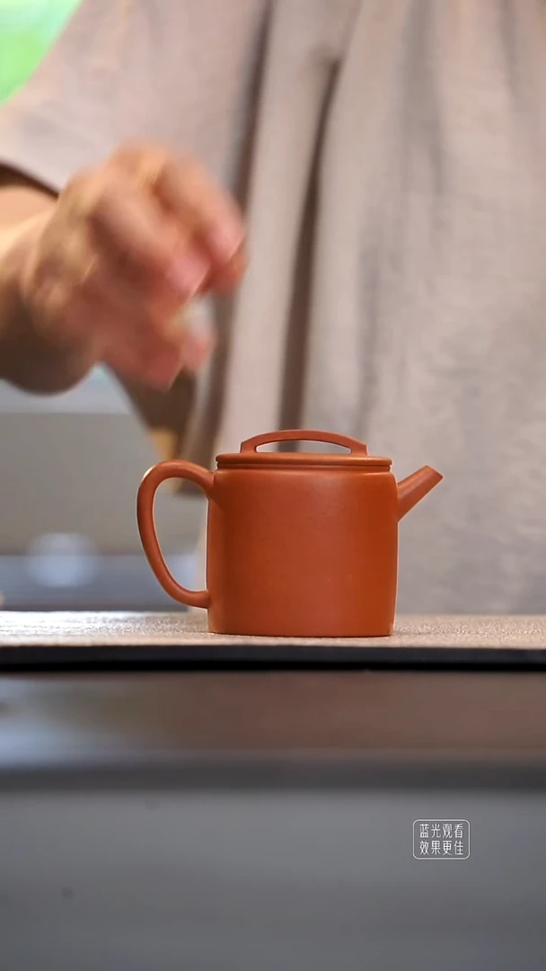 茶杯紫砂高汉瓦 野山小红泥150ml