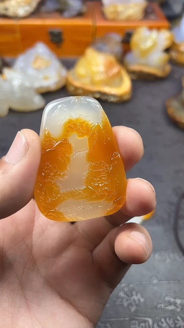 【闪购商品】玛瑙/玉髓吊坠未镶嵌1