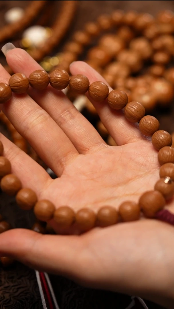 手串猴头核桃10+聚宝盆玫瑰金熊猫标