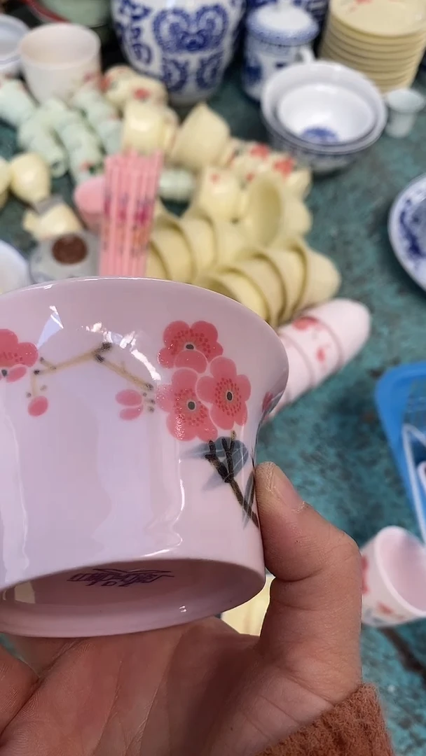 摆件陶红稀土超大号马蹄杯