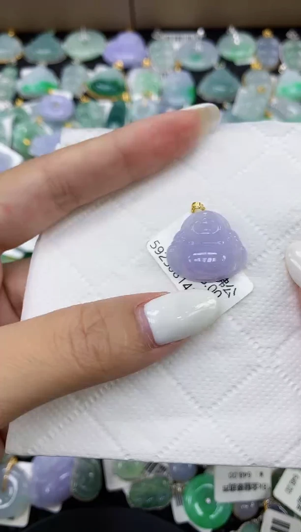 颈饰18K金镶嵌翡翠11111111111