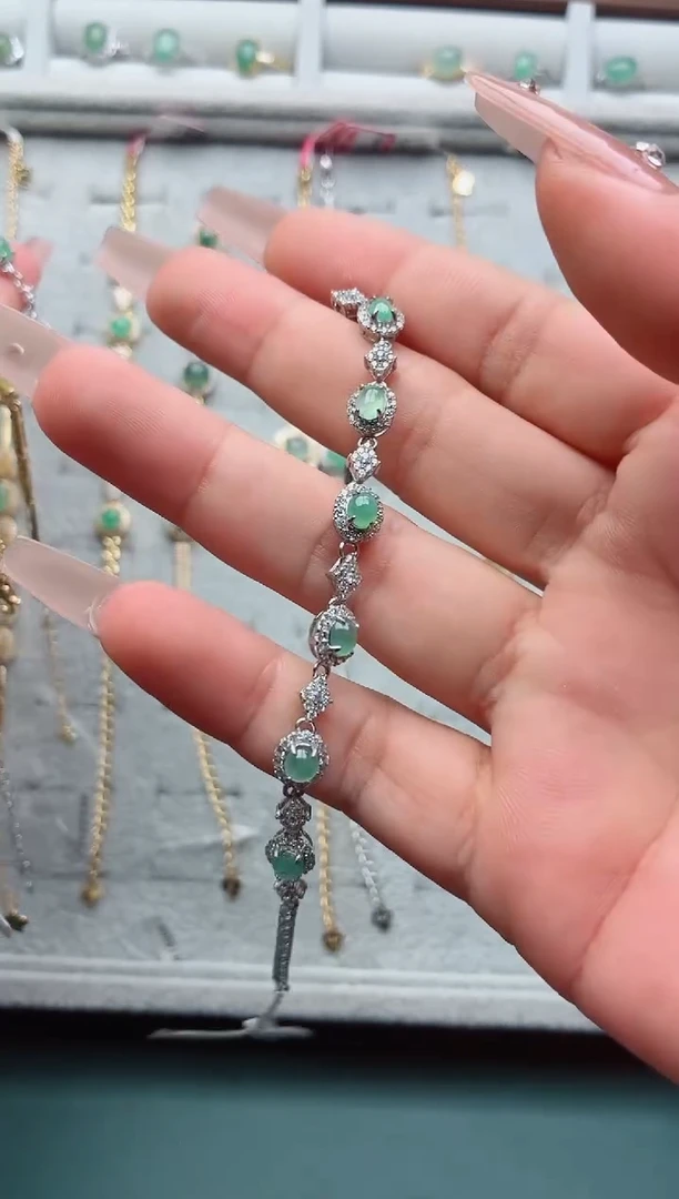 吊坠(不含链)银S925镶嵌翡翠語****?.